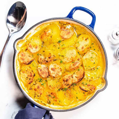 Bùng cháy hương vị với khoai tây nướng saffron