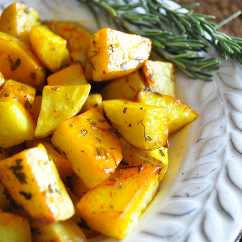 “Thăng hạng” cho khoai tây với rượu vang và saffron