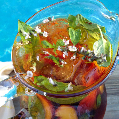 Trà đào saffron mát lịm tim, giữ dáng, đẹp da