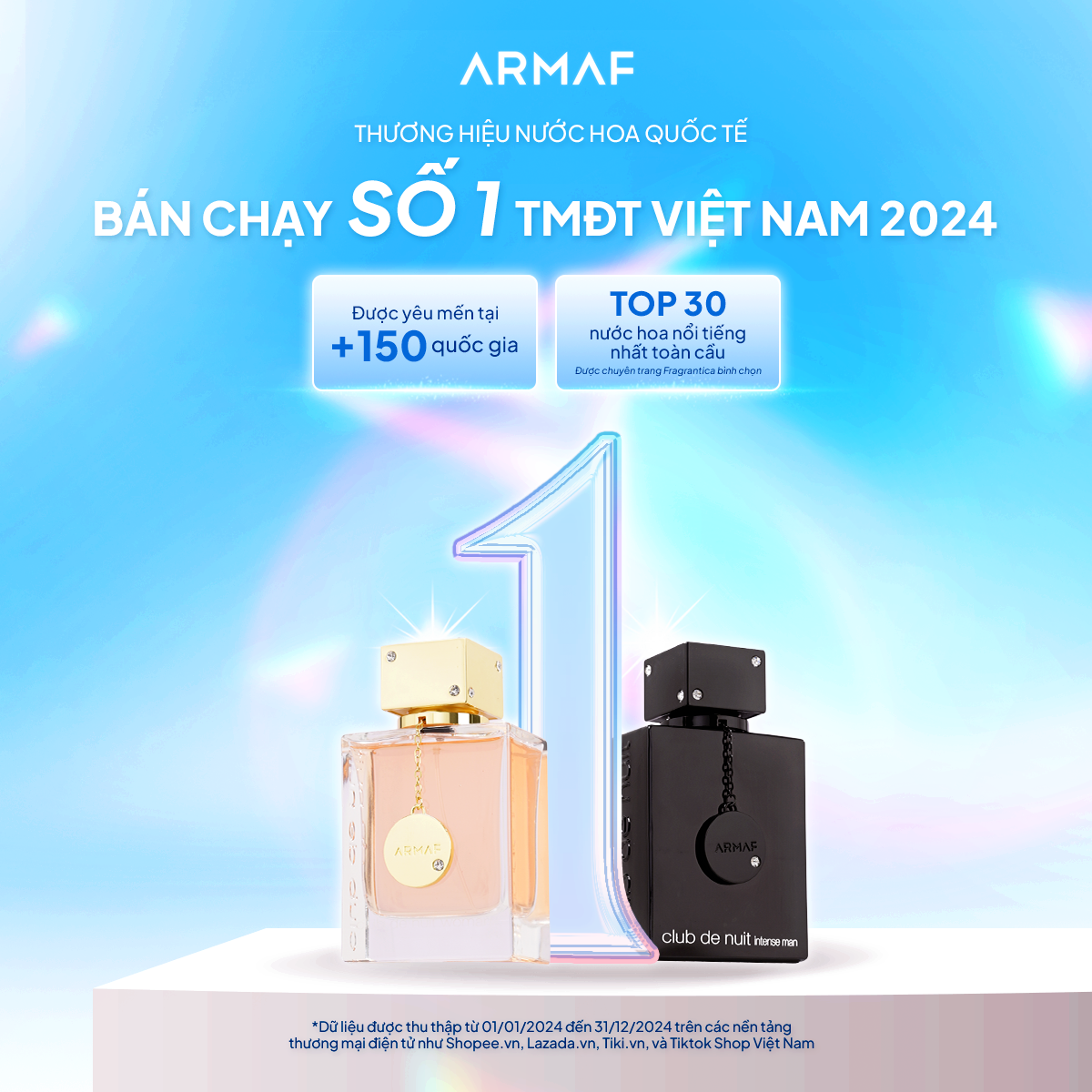 ARMAF - THƯƠNG HIỆU NƯỚC HOA QUỐC TẾ BÁN CHẠY NHẤT THỊ TRƯỜNG TMĐT