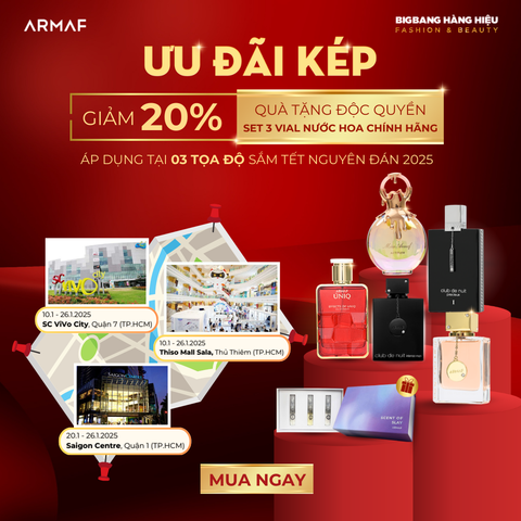[ARMAF x BIG BANG HÀNG HIỆU] SALE LỚN CUỐI NĂM - GIẢM GIÁ TRỰC TIẾP 20% KÈM QUÀ TẶNG CHÍNH HÃNG