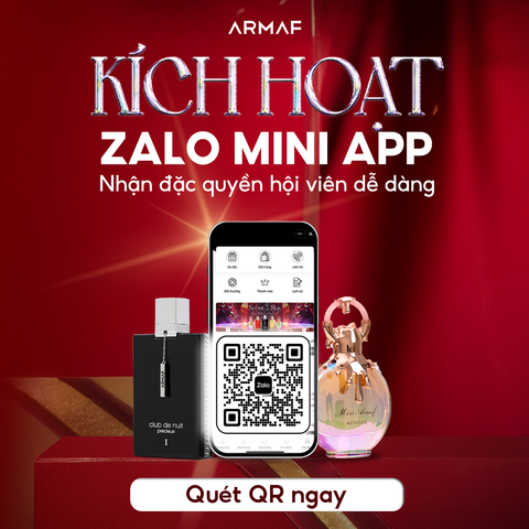 🛍️MUA SẮM TRÊN ZALO MINI APP ARMAF VIỆT NAM. Nhận ngay ưu đãi độc quyền đến 20% và quà tặng thành viên siêu hấp dẫn!