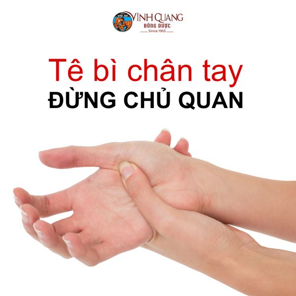 Tê bì chân tay – Dấu hiệu cảnh báo khí huyết kém lưu thông