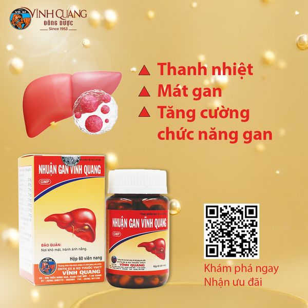 NHUẬN GAN VĨNH QUANG – GIẢI PHÁP TĂNG CƯỜNG CHỨC NĂNG GAN HIỆU QUẢ