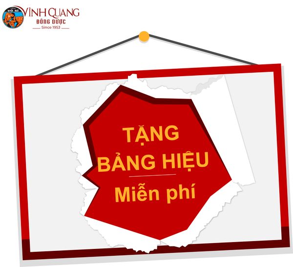 Đông Dược Vĩnh Quang tặng bảng hiệu miễn phí