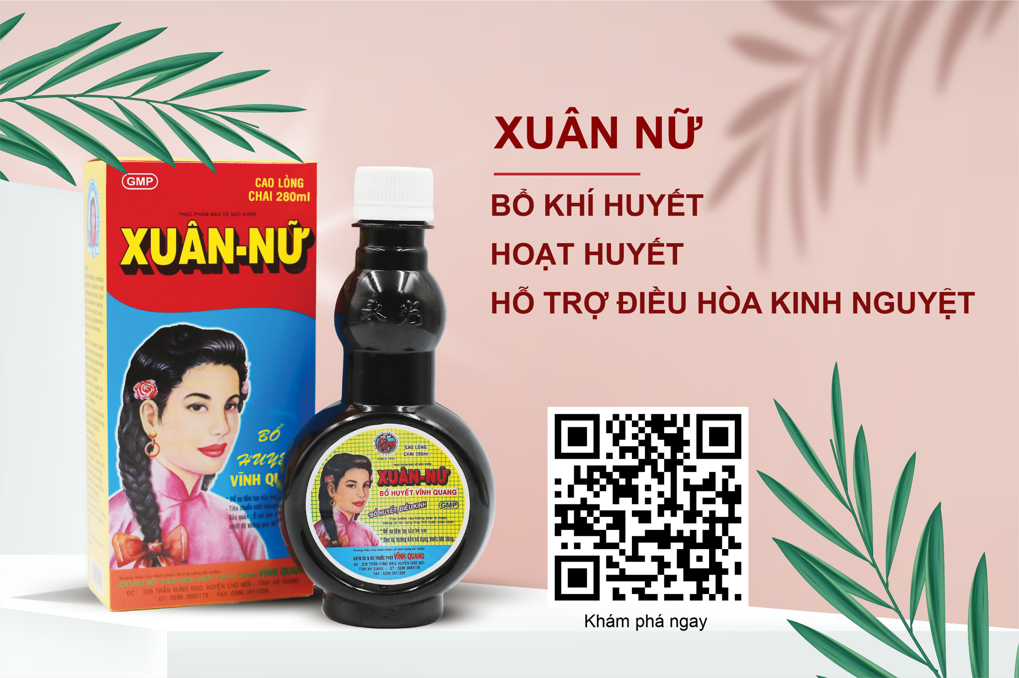 Xuân Nữ Bổ huyết Vĩnh Quang - cân bằng nội tiết