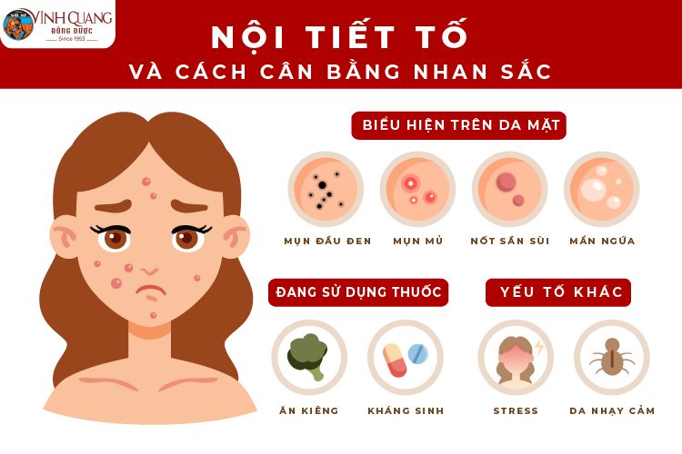 Nội tiết tố và cách cân bằng nhan sắc từ bên trong