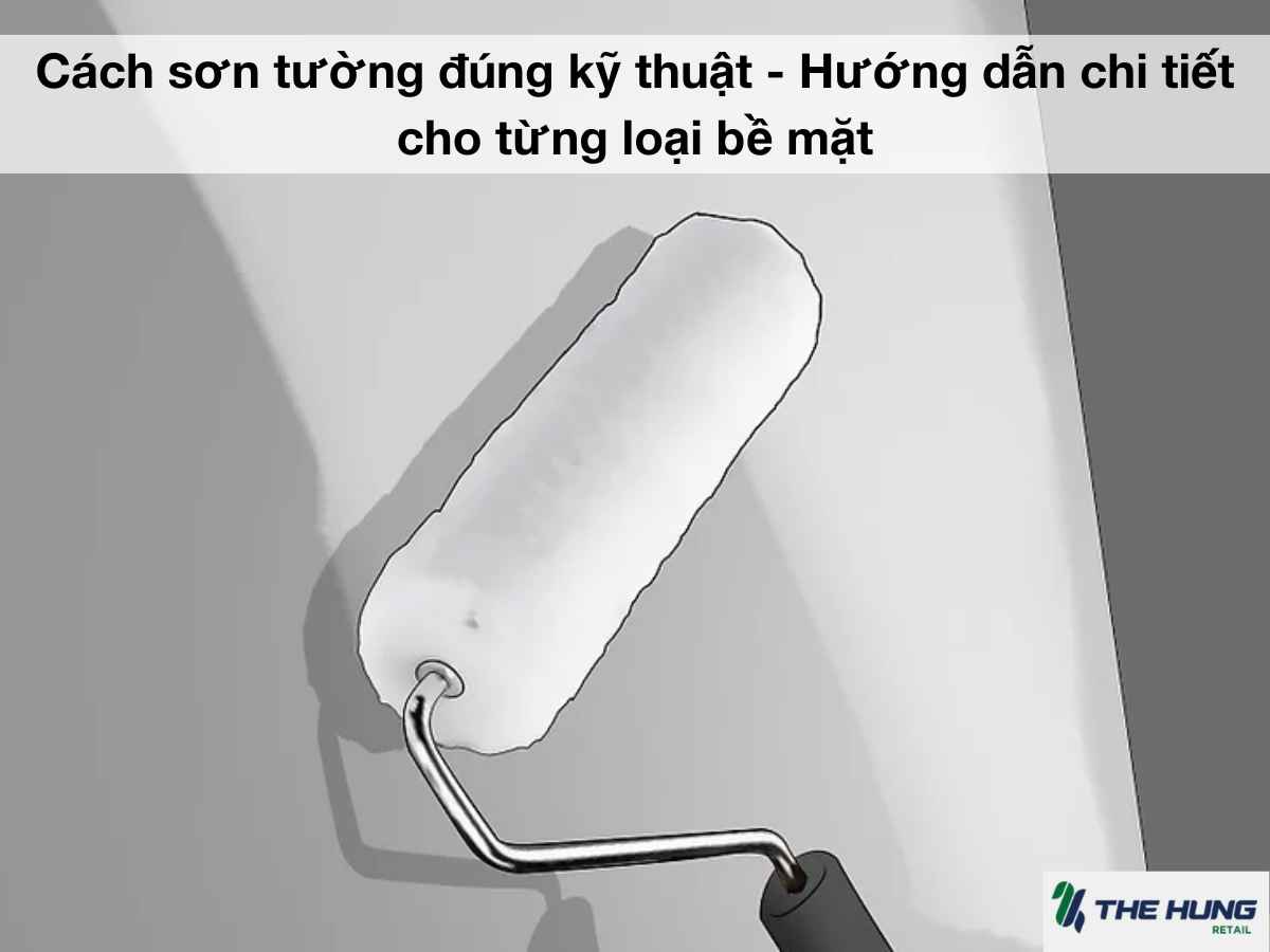 Cách sơn tường đúng kỹ thuật - Hướng dẫn chi tiết cho từng loại bề mặt
