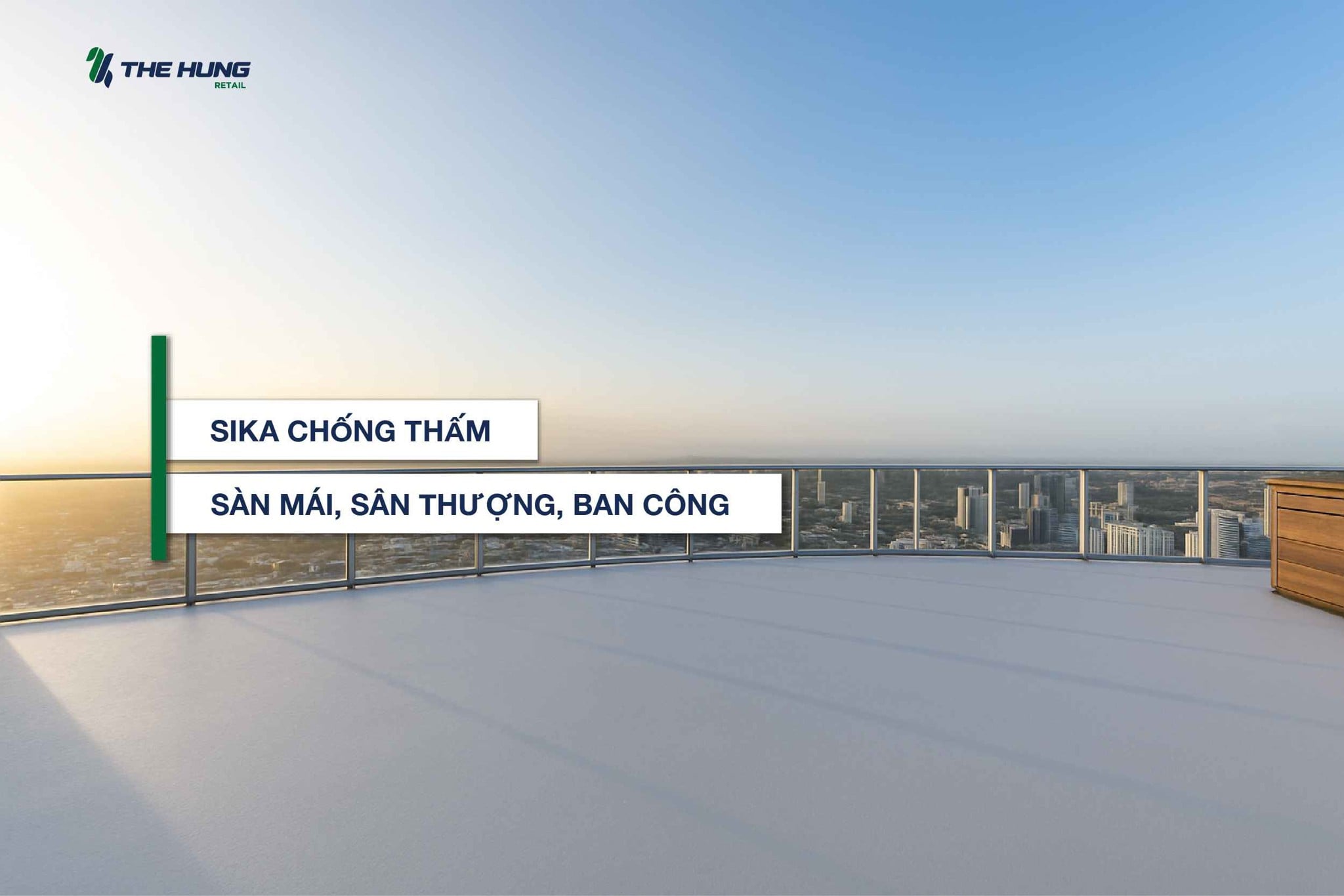 Sika chống thấm sàn mái, sân thượng, ban công