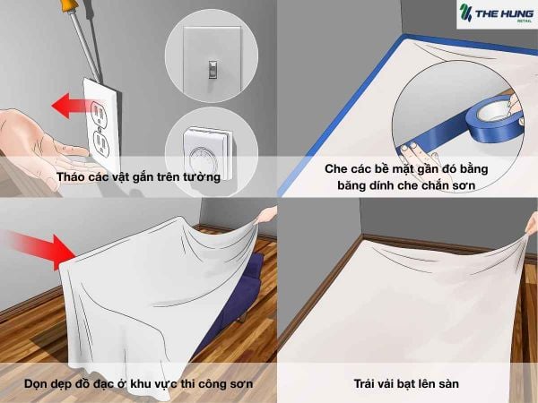 Cách sơn tường
