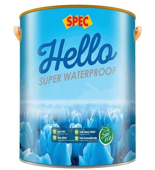 Sơn chống thấm tường ngoài Spec Hello Super Waterproof