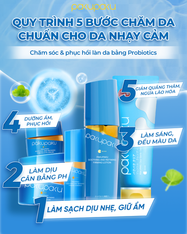 5 Bước Chăm Sóc Da Nhạy Cảm Hiệu Quả Cùng Bộ Sản Phẩm Dịu Nhẹ Từ Pakupaku