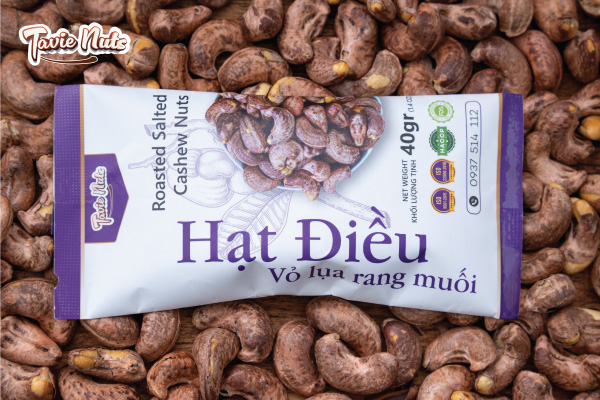 Các chứng chỉ chất lượng in trên bao bì Tavie Nuts