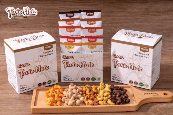Combo thử vị - box 10 gói hạt điều túi nhỏ Tavie Nuts 40g