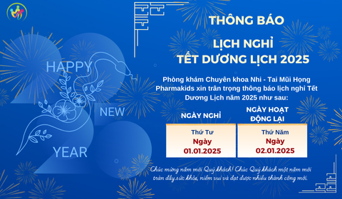 Thông báo lịch nghỉ Tết Dương Lịch 2025