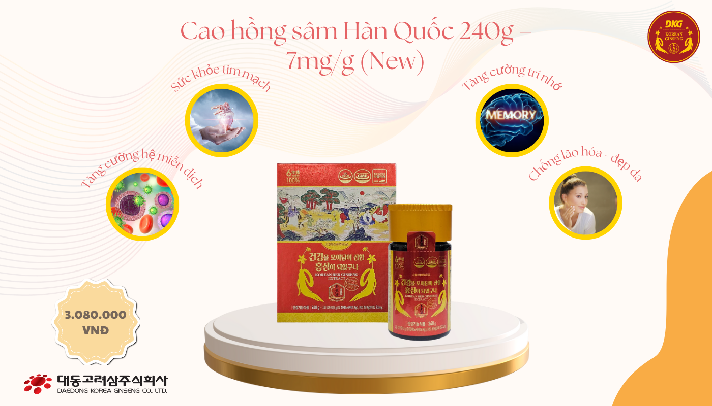 Cao hồng sâm chính hãng: Quà tặng sức khỏe, trọn vẹn yêu thương