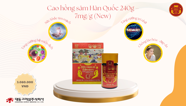 Cao hồng sâm nguyên chất DKG: Huyết áp ổn định, cuộc sống an yên