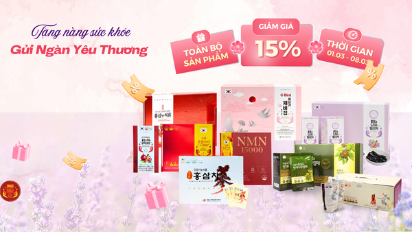 Đặc quyền phái đẹp 8/3 - DKG ưu đãi 15% toàn bộ sản phẩm