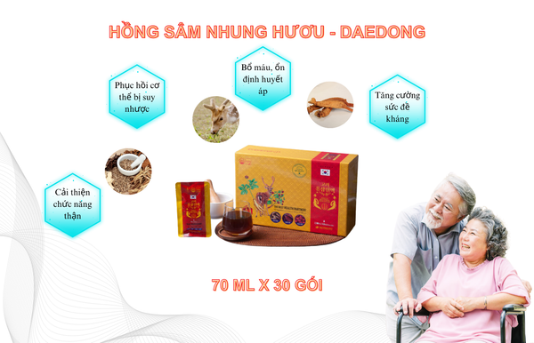 Hồng sâm nhung hươu Daedong - X3 lợi ích cho sức khỏe