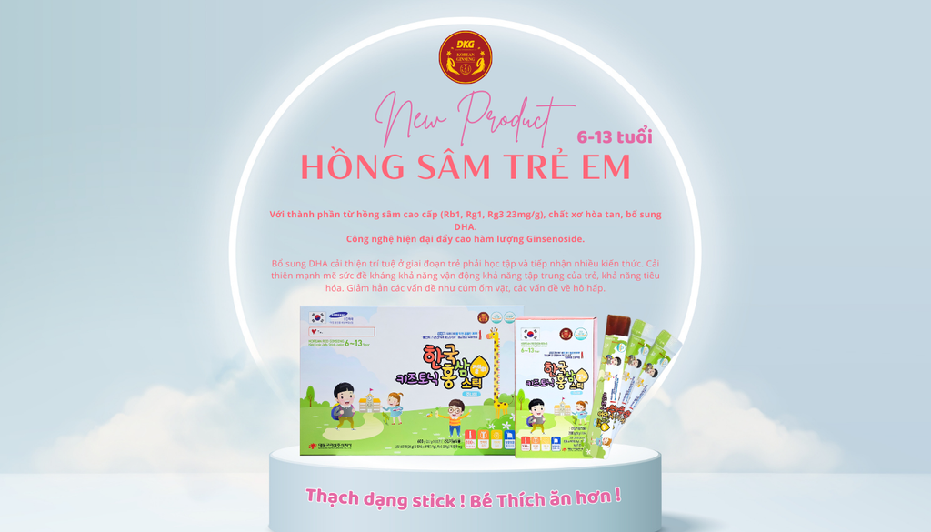 Sâm hàn cho bé: Trẻ vui khỏe, mẹ an tâm