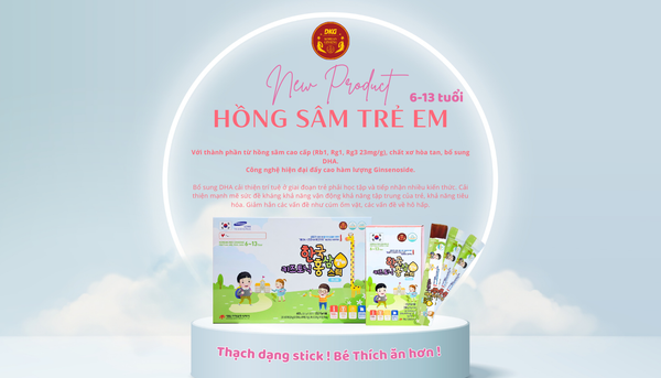 Hồng sâm trẻ em 6-13 tuổi Jelly DKG - Giải Pháp Cho Trẻ Biếng Ăn