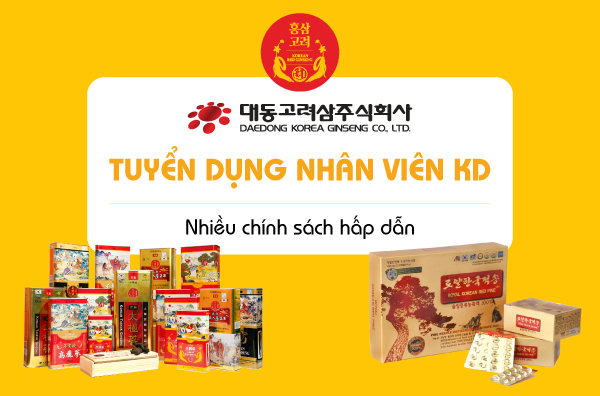 VHP Ginseng - Tuyển dụng - Nhân viên Sales (Kinh doanh)