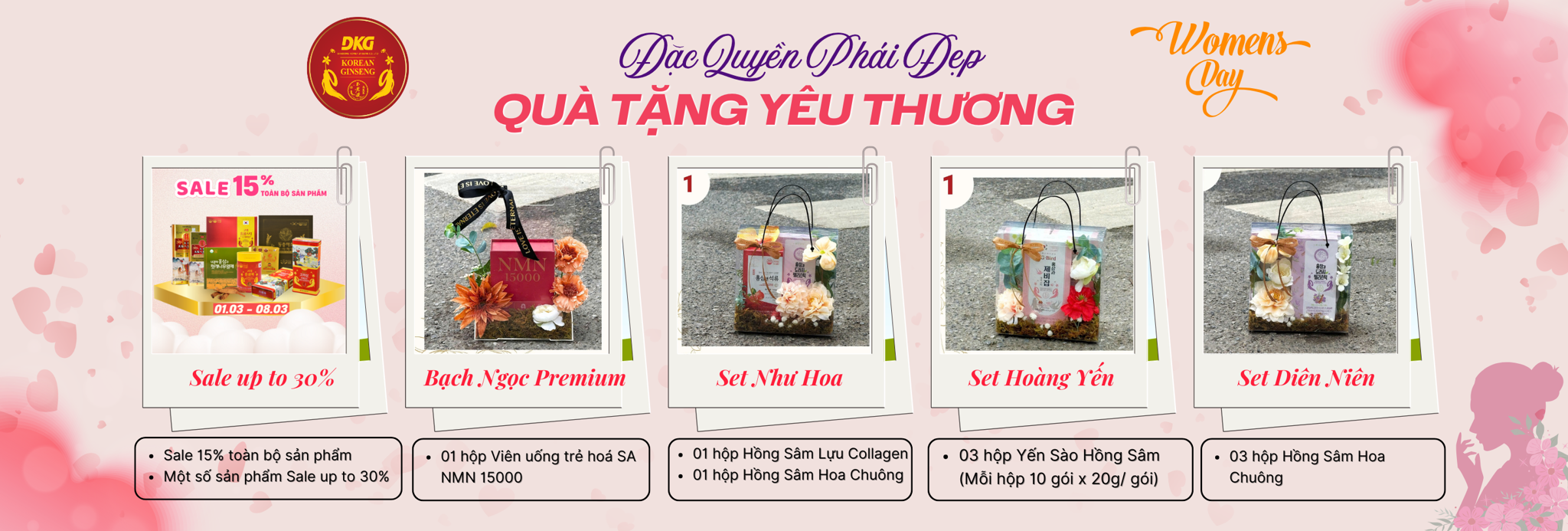 Set quà tặng 8/3