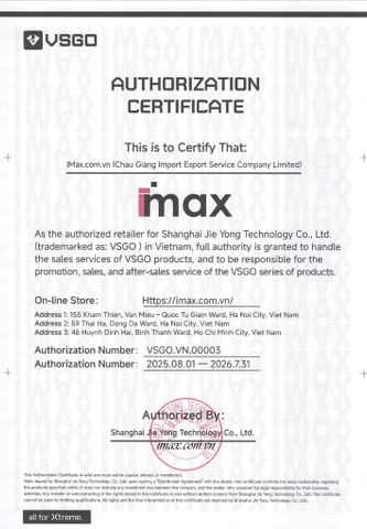 IMax - Đại lý Ủy Quyền VSGO tại Việt Nam