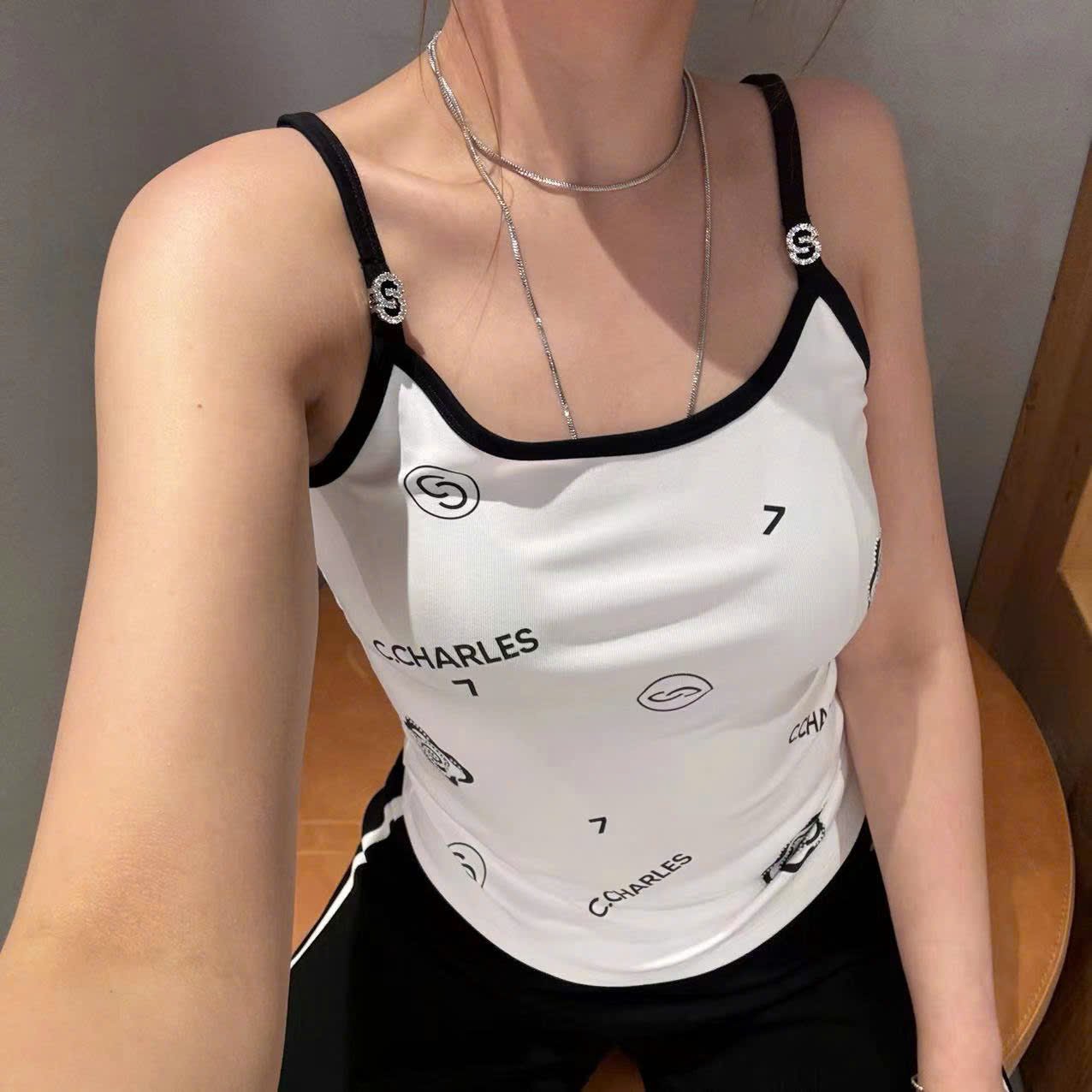 Áo ba lỗ + 2 dây