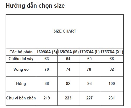 Chân váy dài xếp ly đen, cạp logo chữ trắng