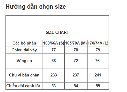 Chân váy trắng - hoạ tiết hoa tim