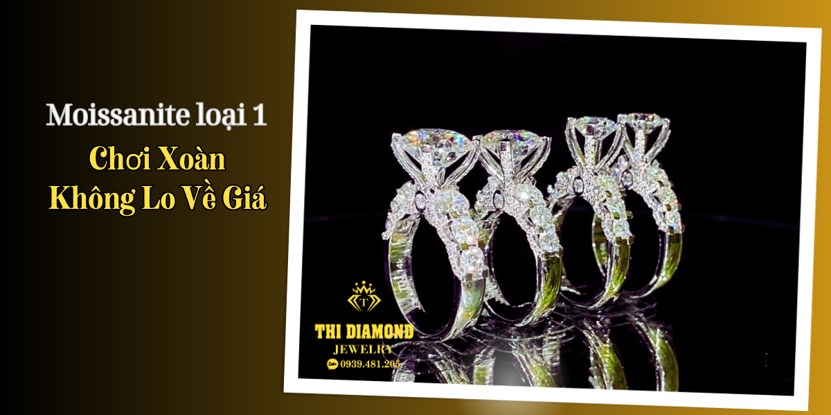 nhẫn cầu hôn Moissanite