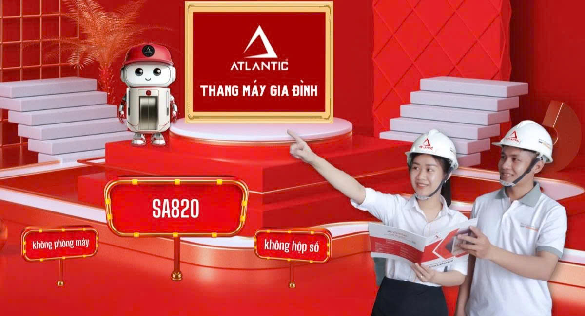 Hình ảnh mẫu thang máy gia đình Atlantic SA820