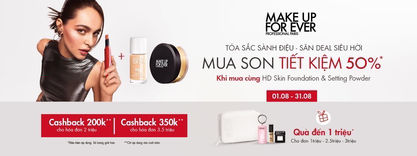 MUFE TỎA SẮC SĂN DEAL SIÊU HỜI