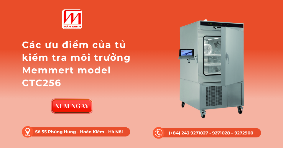 Các ưu điểm của tủ kiểm tra môi trưởng Memmert model CTC256