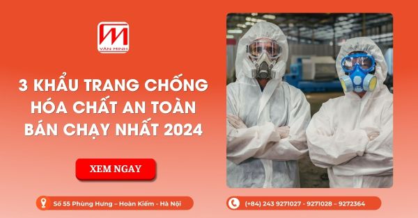 3 khẩu trang chống hóa chất an toàn bán chạy nhất 2024