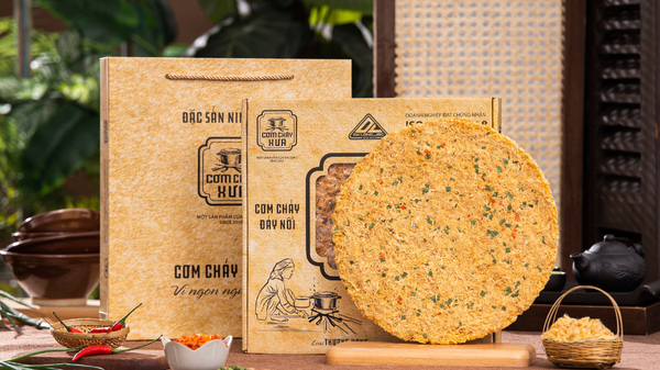 Quà biếu cơm cháy cao cấp - Thức quà đặc sản Ninh Bình