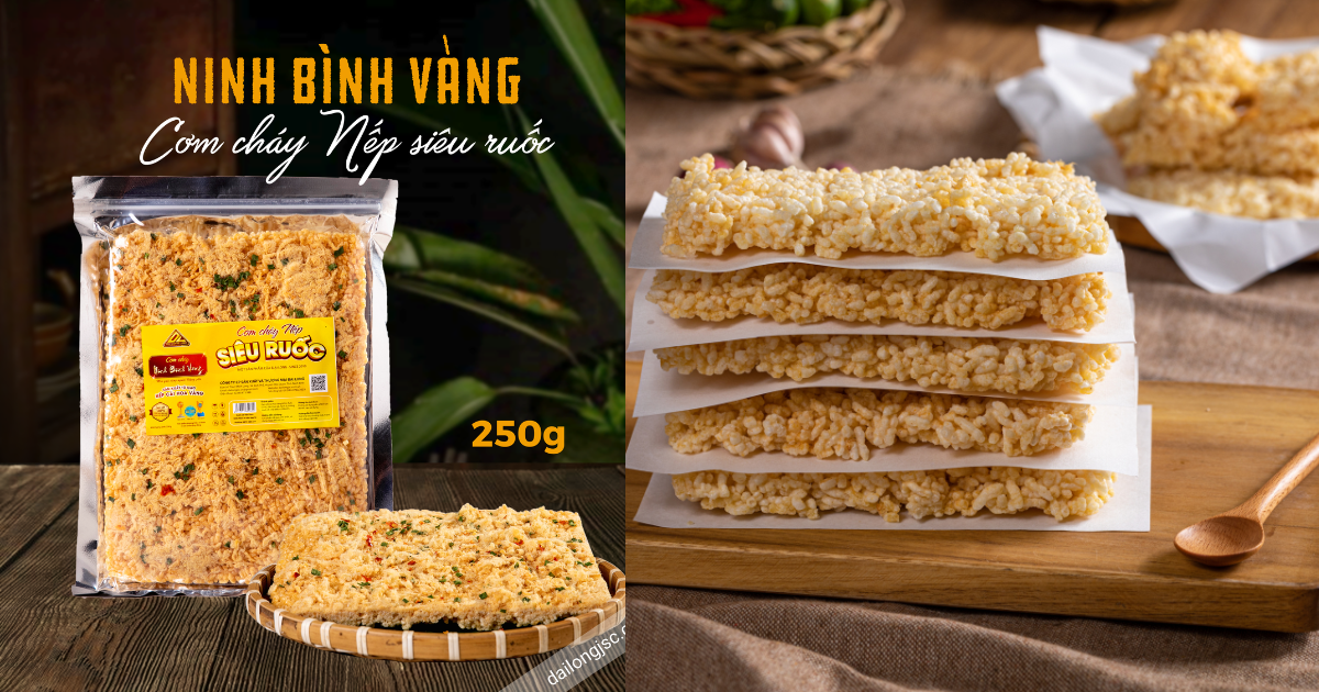 Cơm cháy Siêu Ruốc – Vị giòn tỉnh táo từ gạo nếp cái hoa vàng