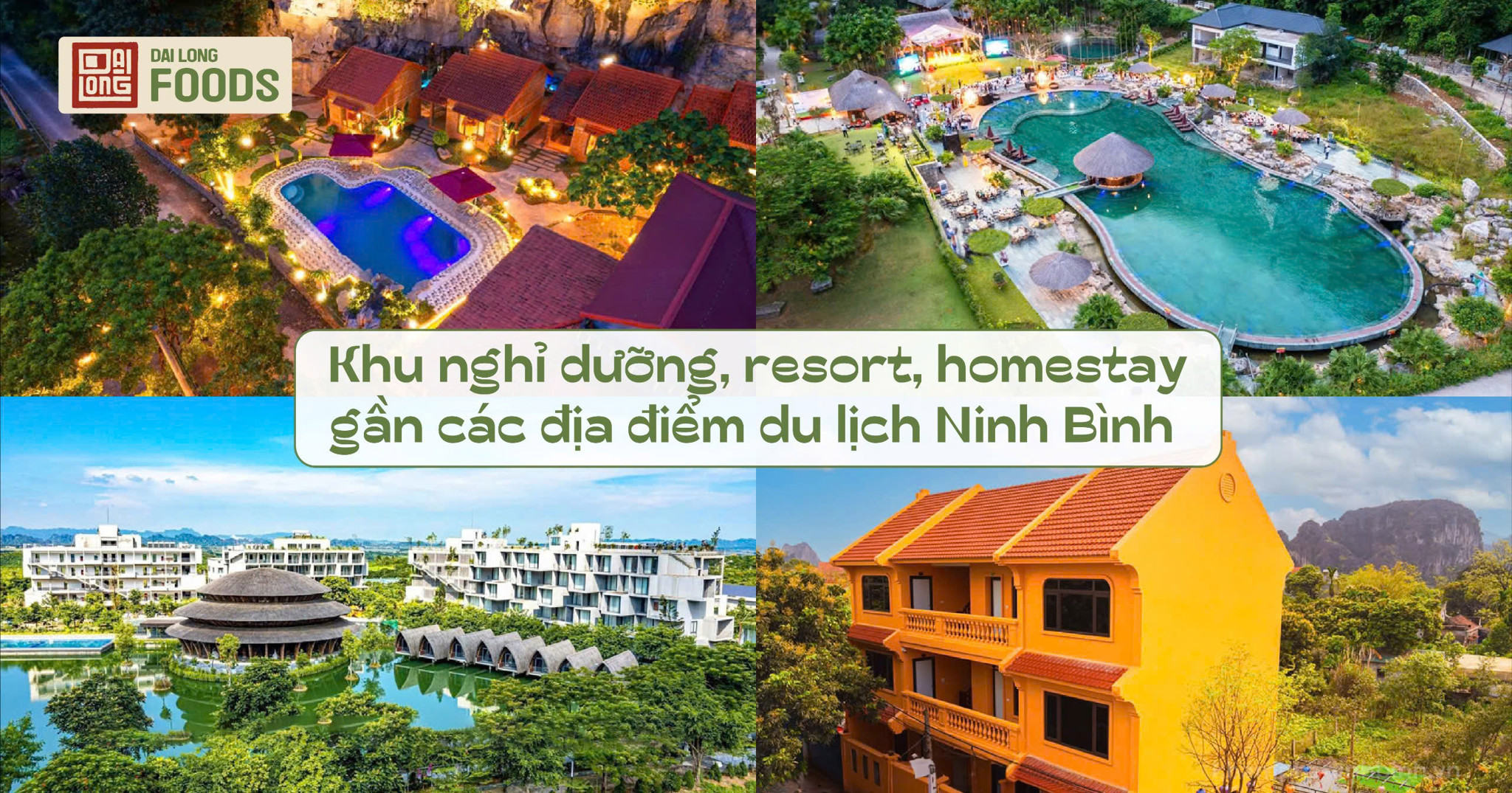 Top khu nghỉ dưỡng, resort, homestay gần các địa điểm du lịch Ninh Bình