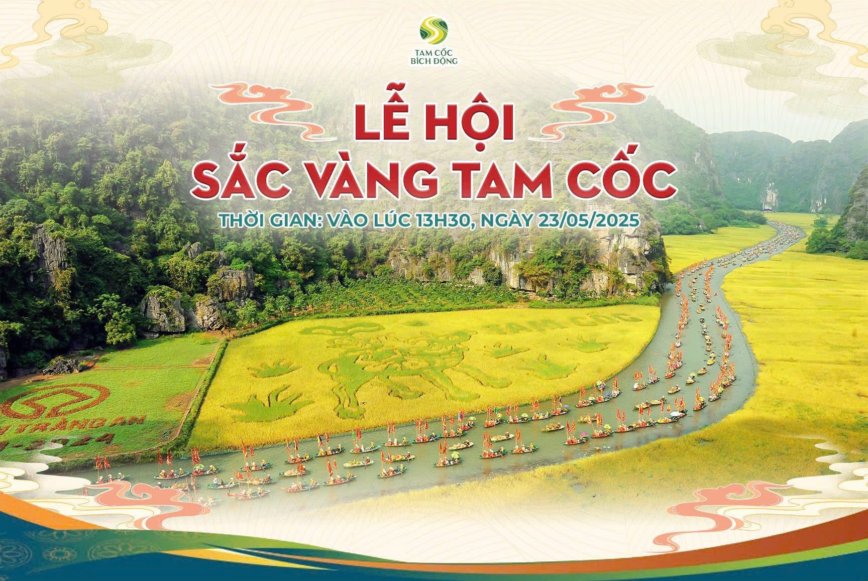 Tuần du lịch Ninh Bình năm 2025, chủ đề “SẮC VÀNG TAM CỐC – TRÀNG AN”