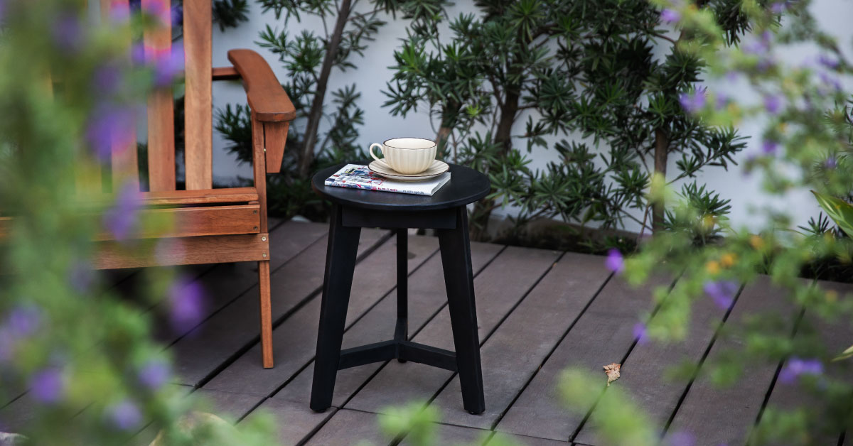Bàn Trà Tròn Gỗ Flora – Flora Side Table