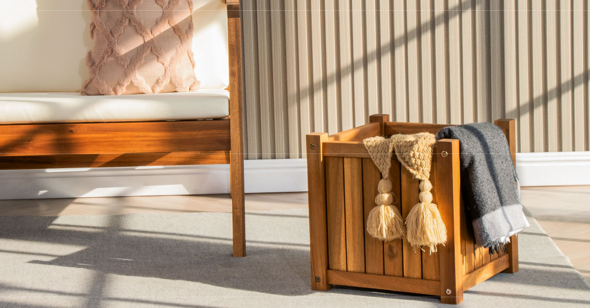 Chậu Hoa Gỗ Vuông - Flower Box