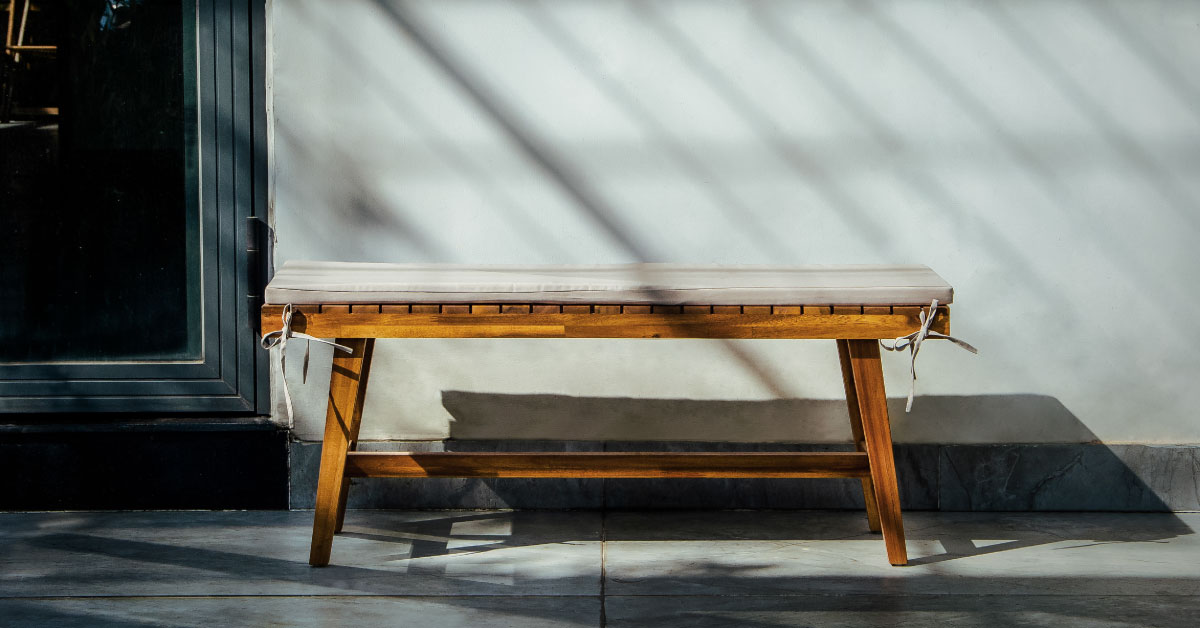 Ghế Băng Ngoài Trời Kèm Nệm - Patio Bench