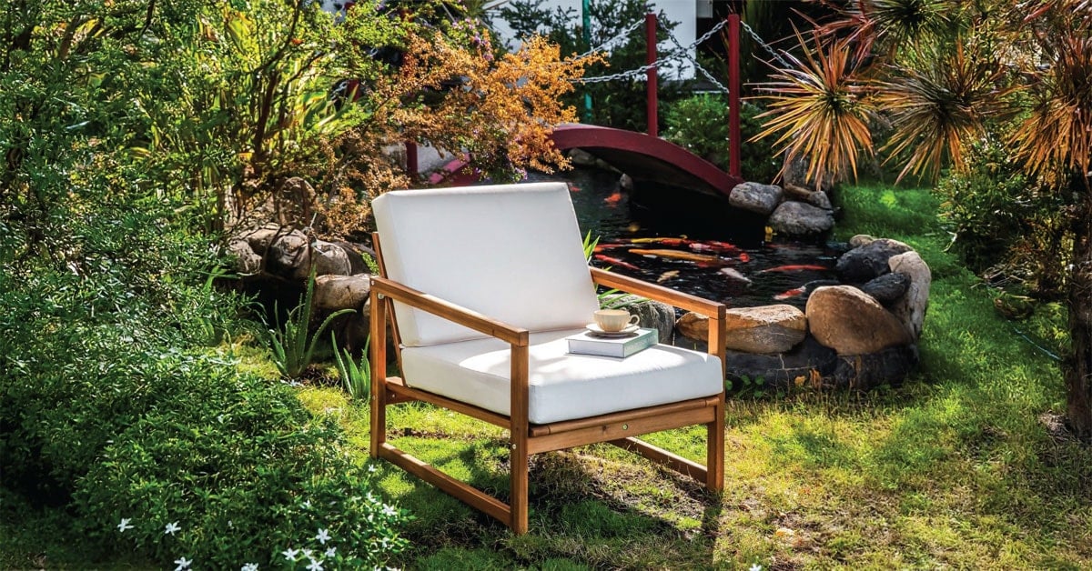 Ghế Thư Giãn - Large Wooden Lounge Chair