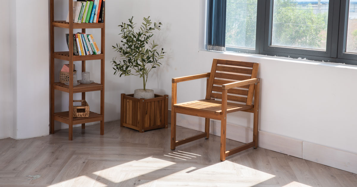 Ghế Thư Giãn  – Small Wooden Lounge Chair
