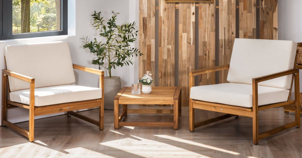 Ghế Thư Giãn - Large Wooden Lounge Chair