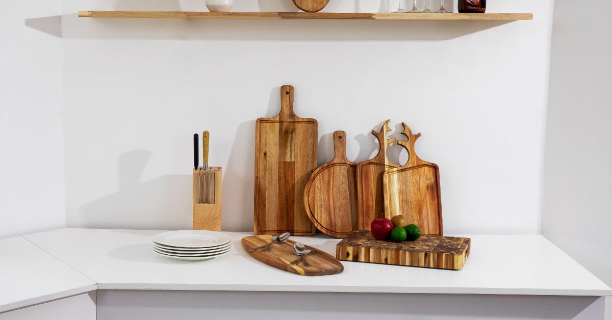 Thớt Gỗ Chữ Nhật Cầm Tay - Rectangle Chopping Board