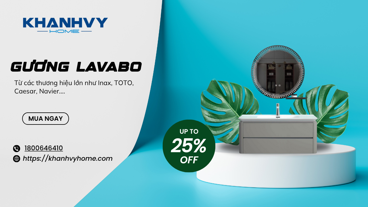 Xác định chiều cao gương lavabo tiêu chuẩn cho phòng tắm