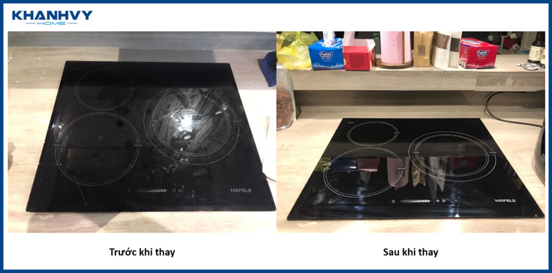 Những điều cần biết khi thay mặt kính bếp từ Hafele