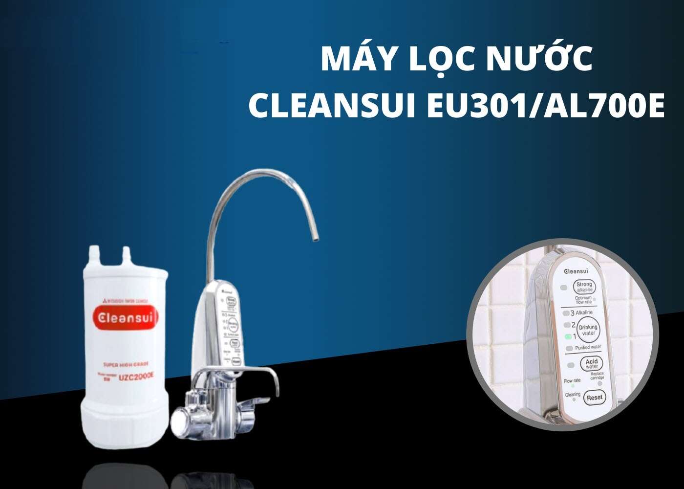 Vai trò bộ tiền xử lý máy lọc nước Cleansui EU301/AL700E tạo ion kiềm